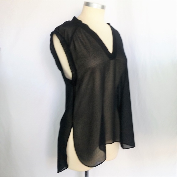 T by Alexander Wang Tops - *SOLD***T by Alexander Wang Black Sheer V-Neck Top